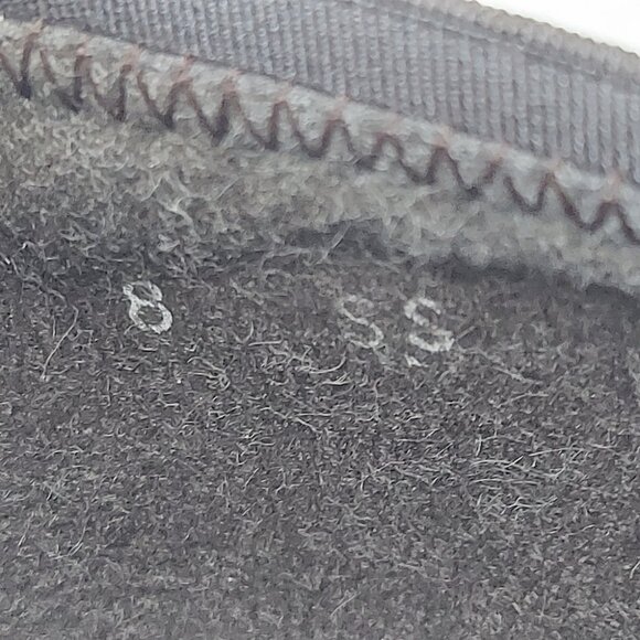 Stuart Weitzman Beaudelair Suede Pump Size 8 Hidden Wedge Bow Low Heel Slip-on - Picture 10 of 13